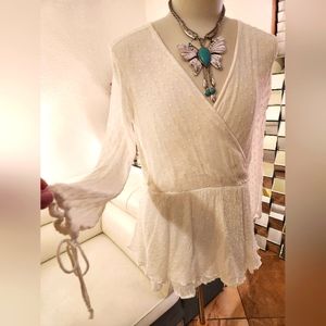 Free People Ivory Tunic - Blouse size Small